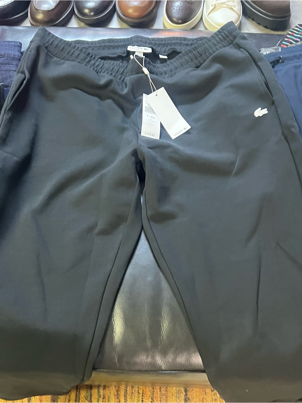 Lacoste Men Black Logo Sweatpants